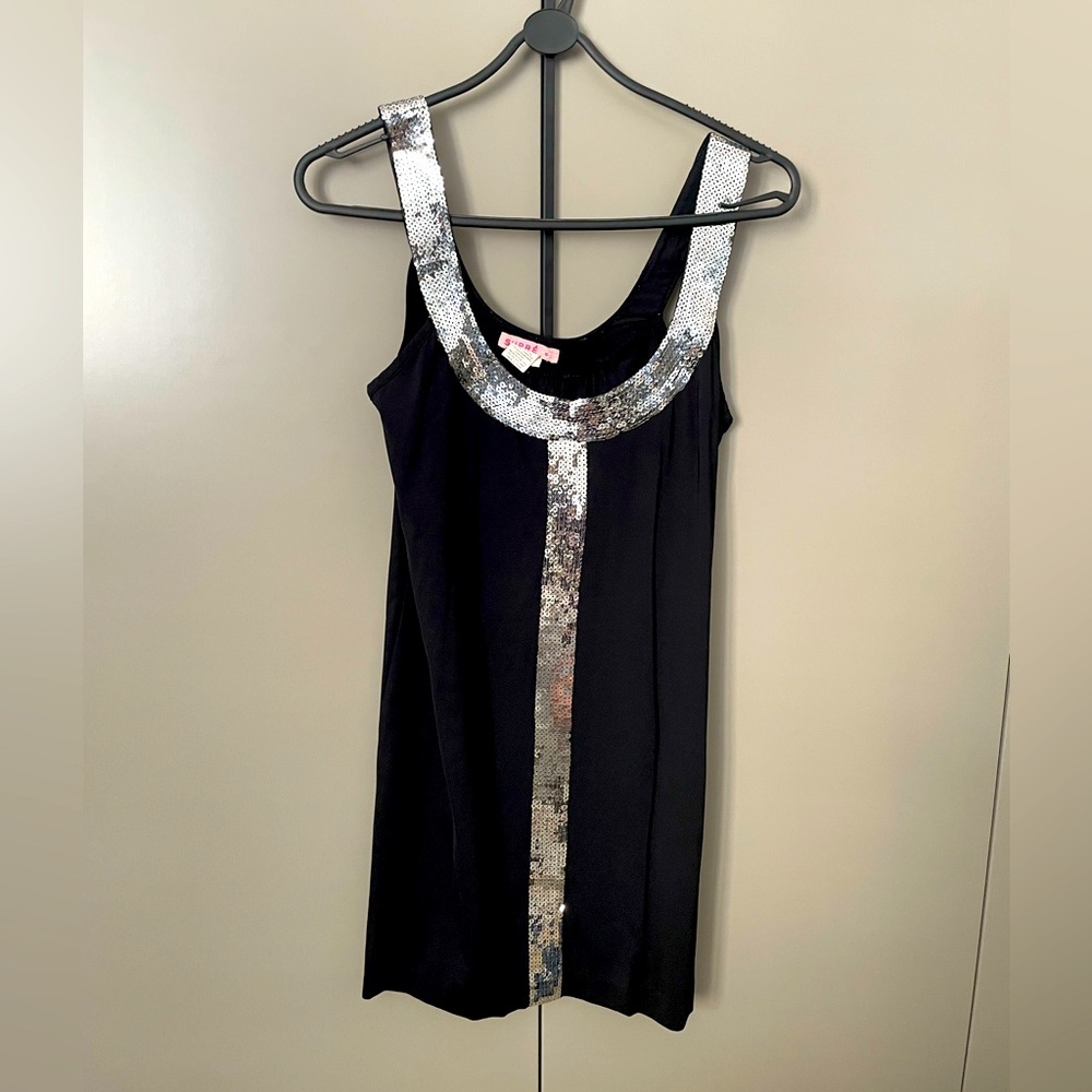 Black glitter dress (size S)